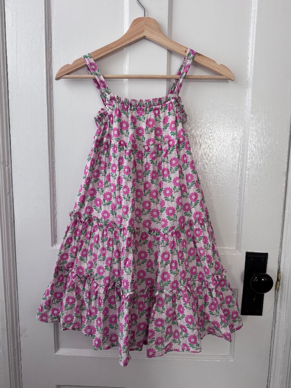 Mini Boden Floral Block Print Dress